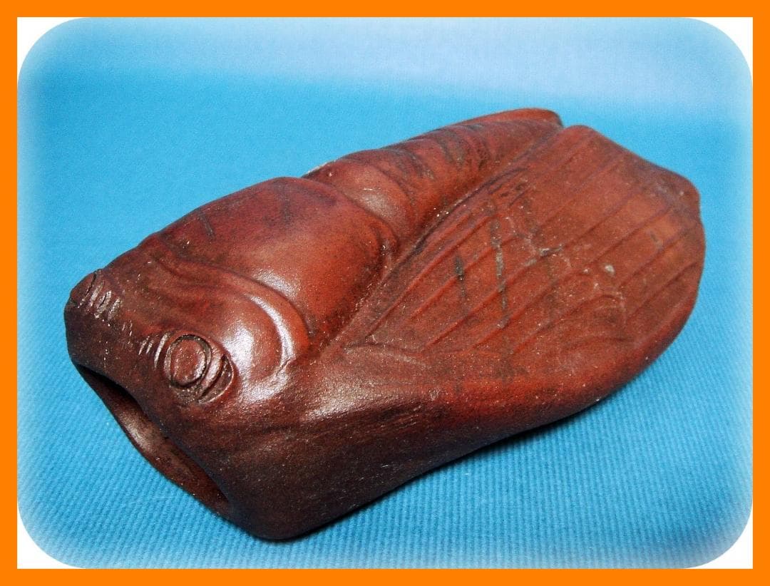 550『備前焼 蝉 掛花入』　/骨董品 古美術 アンティーク 古玩