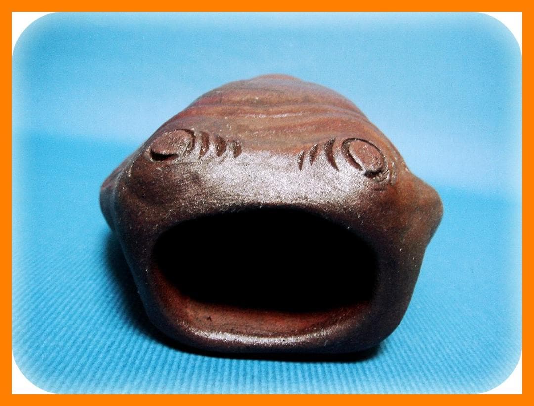 550『備前焼 蝉 掛花入』　/骨董品 古美術 アンティーク 古玩