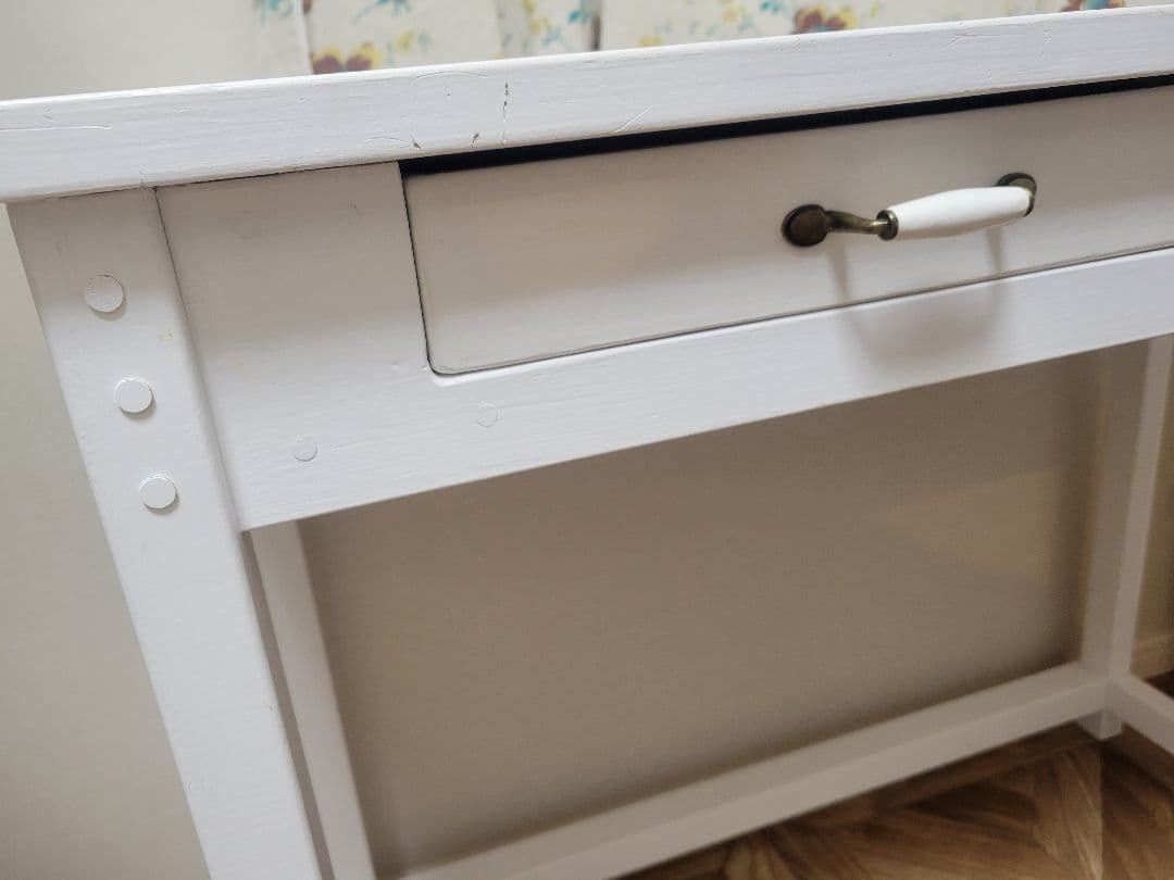 最終値下げ！ホワイトシャビーアンティーク風カウンターデス ハンドメイド②残り1台