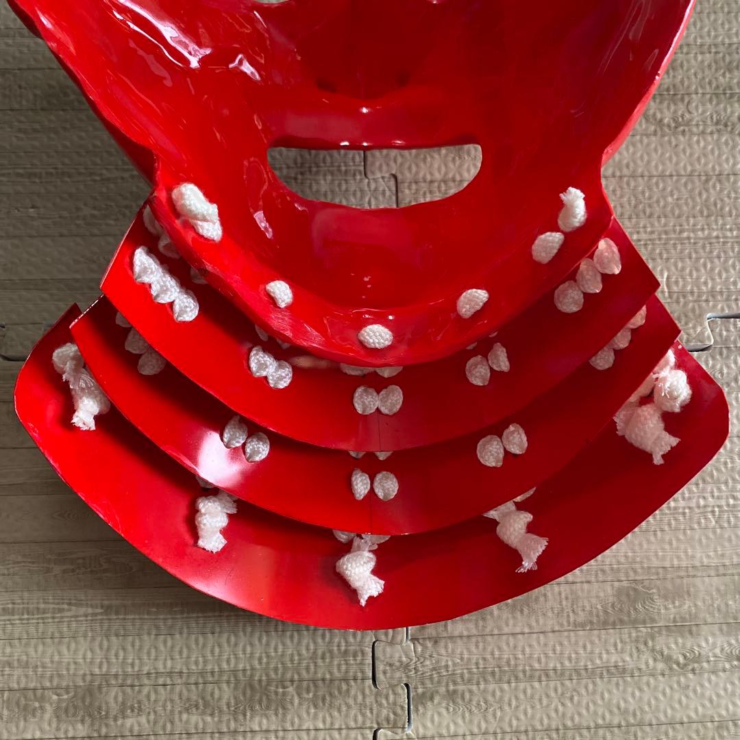 【着用可能】手作り　武具　鎧兜　甲冑　等身大　半頬　面頬　mempo 兜