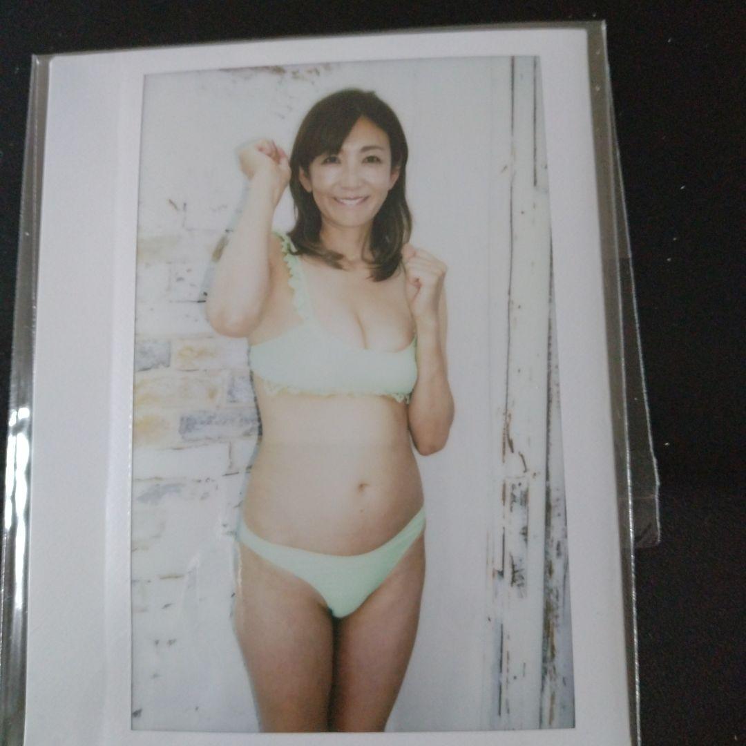 中島史恵 ミントグリーン ビキニ ワイドチェキ