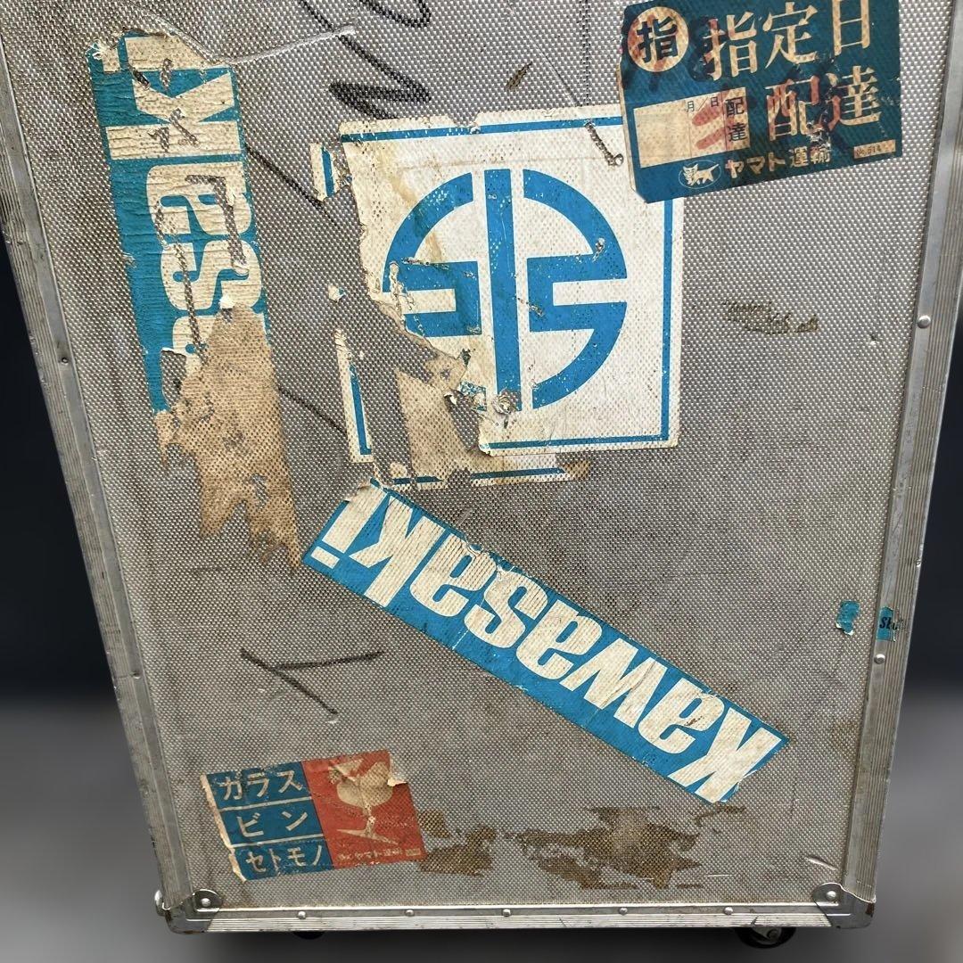 希少　大型　アルミキャリーケース　昭和レトロ　スーツケース　トラベルトランク