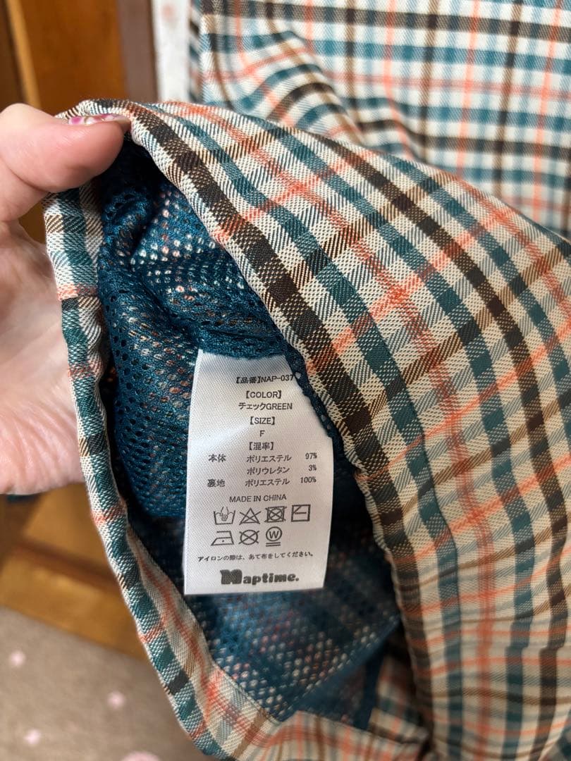 Naptime チェック柄 ジャンパー / Nissy