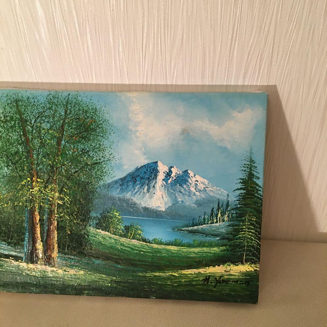 油絵風景画手描き作品