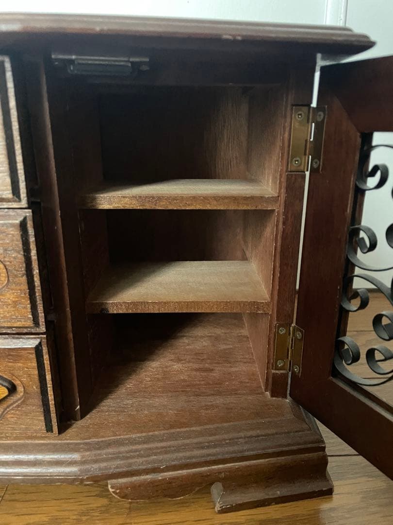 最終価格 アンティーク ウッド アクセサリーボックス 昭和