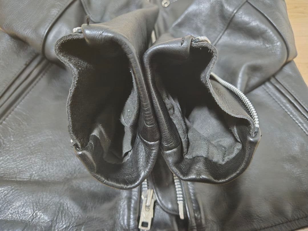 【美品】VANSON タイプB ライナー付 シングルライダース 38　値下げ中