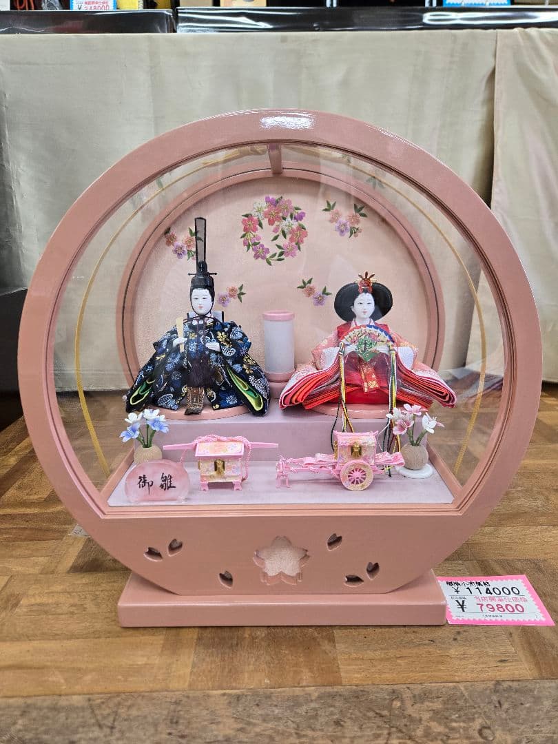 【展示品限り】雛人形　ケース飾り　※閉店セール　K12