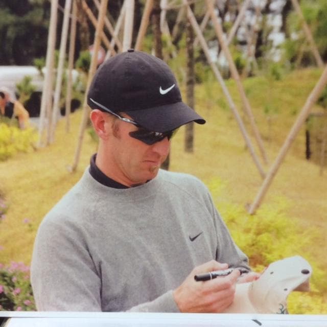 値下げ　デビッド　デュバル　David Duval    　サイン入り帽子と写真