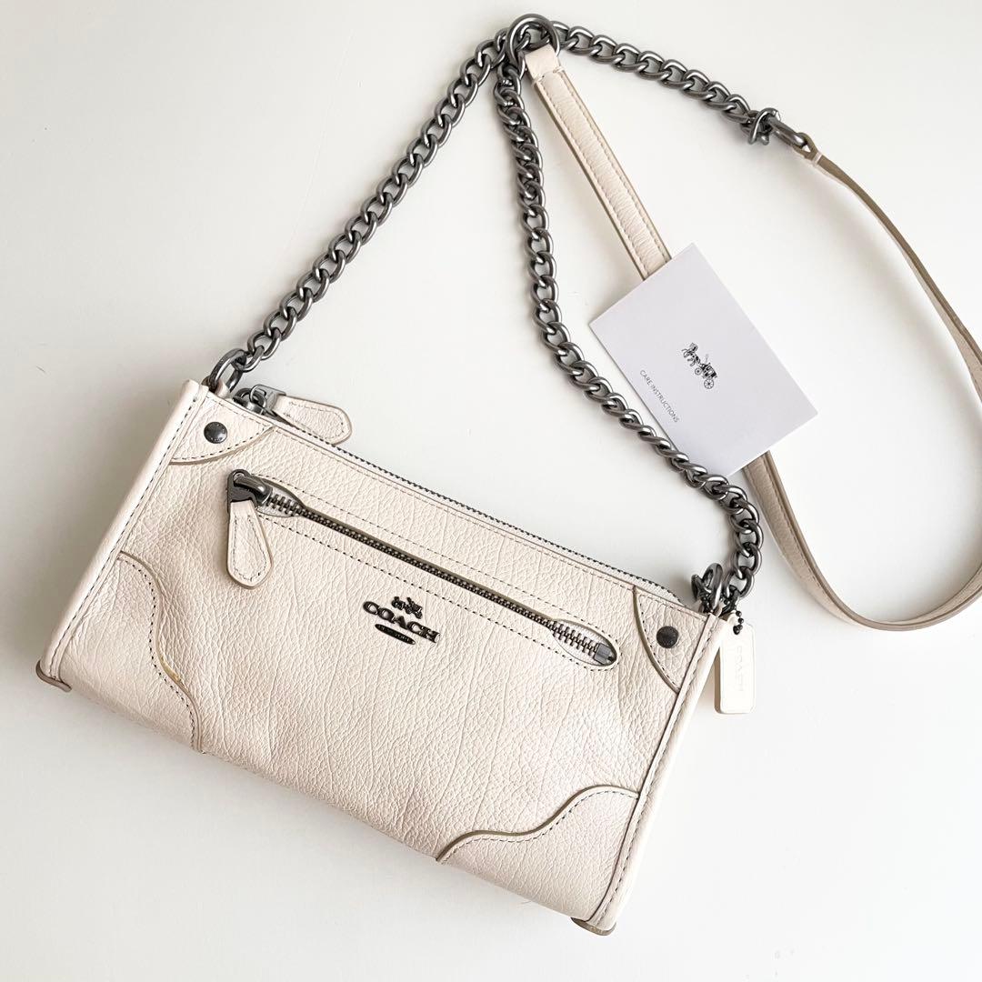 コーチ COACH ショルダーバッグ ミッキー レザー チェーン 新品保管