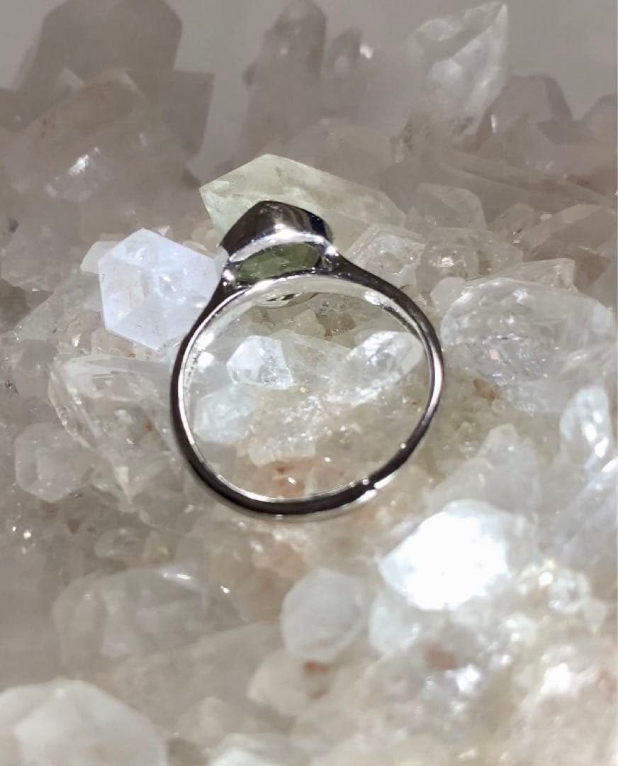 ★Manakali ★ 【高品質】モルダバイト　六芒星　リング