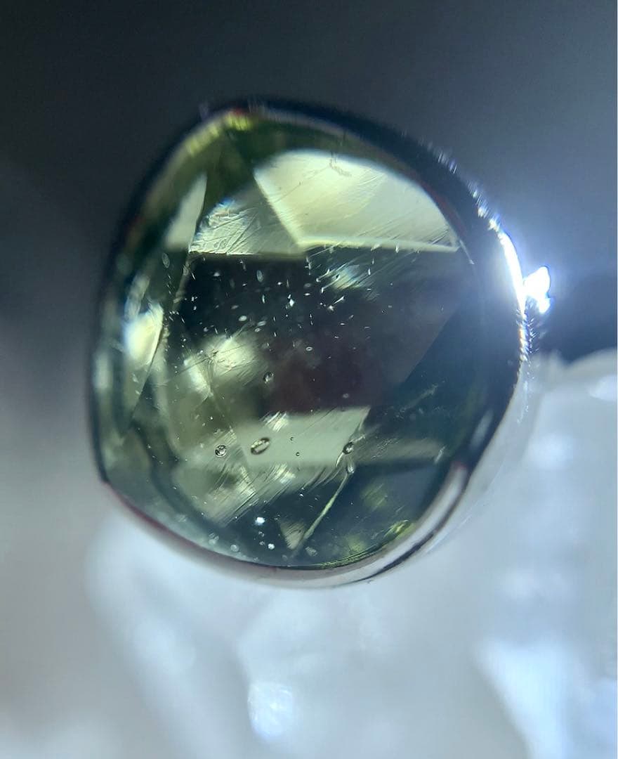 ★Manakali ★ 【高品質】モルダバイト　六芒星　リング