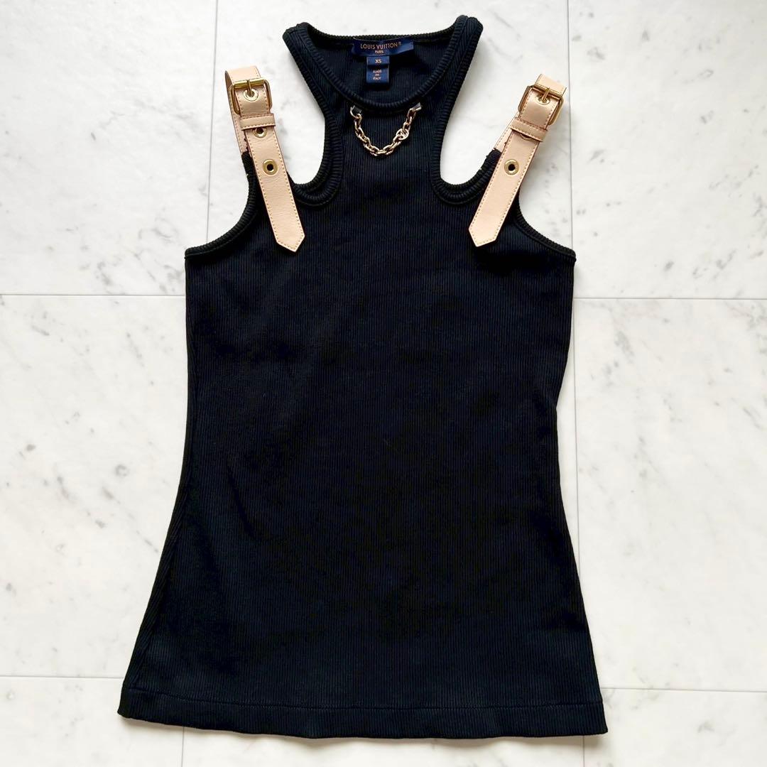 LOUIS VUITTON アイレットタブタンクトップ LVサークルチェーン