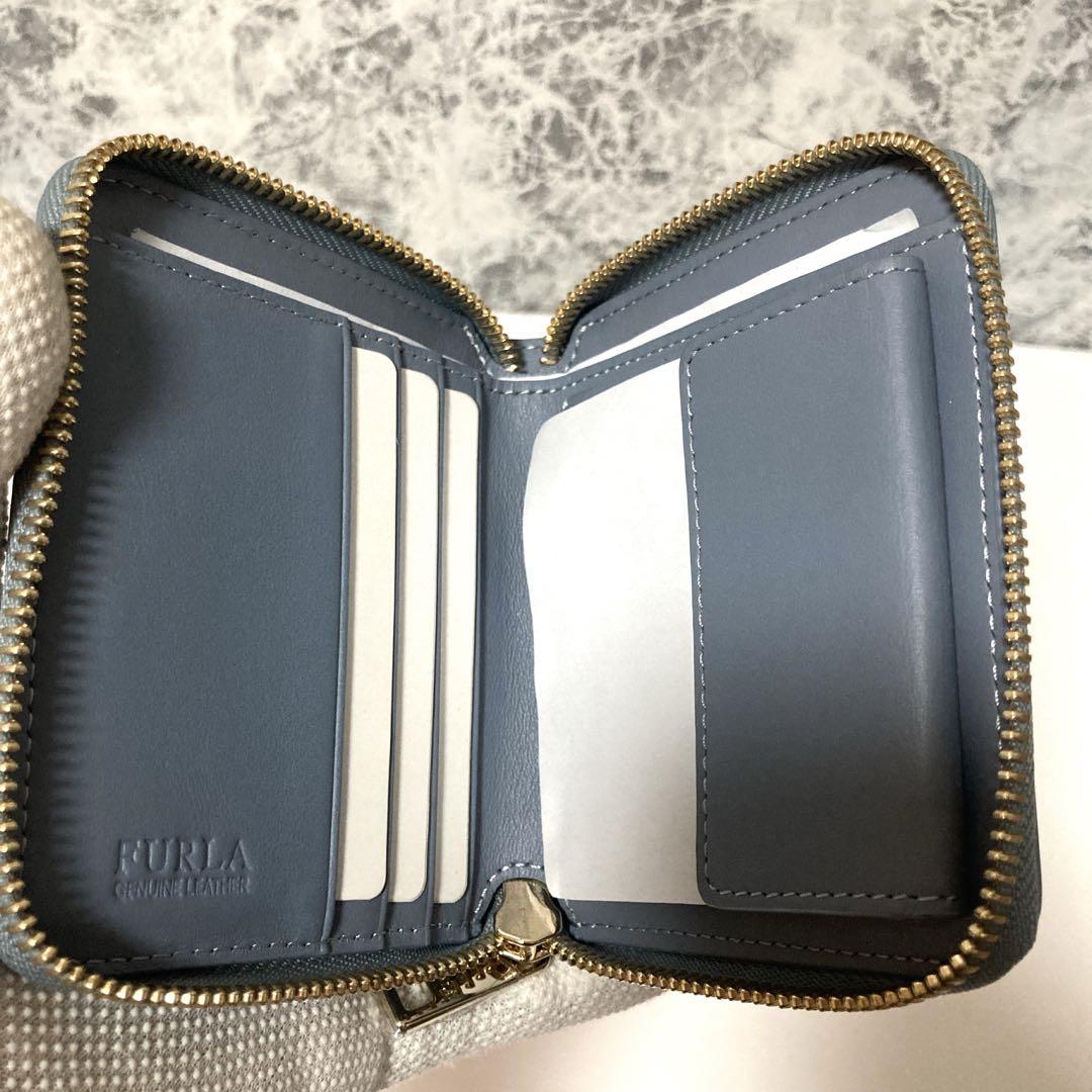 【新品・未使用】FURLA フルラ 二つ折り 財布 リボン付 レディース