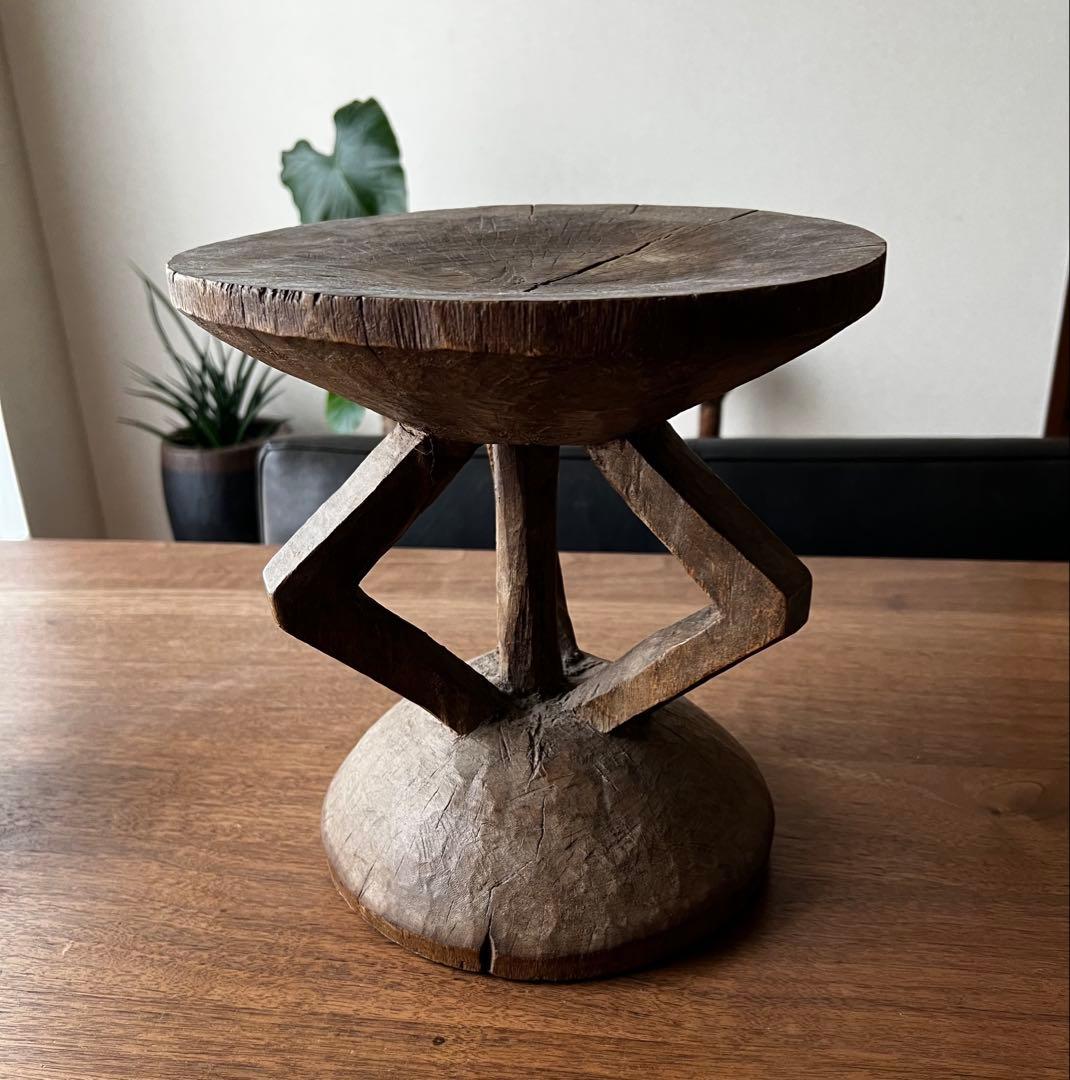 トンガ族　ハンドメイドスツール