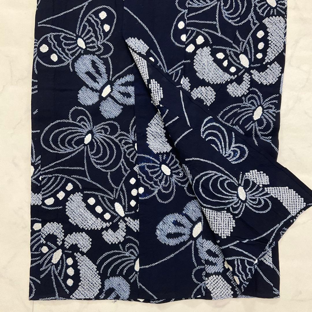 厳選◆夏物浴衣◆美品◆愛知県有松鳴海絞り◆木綿◆総手絞り◆裄69.5丈156.5