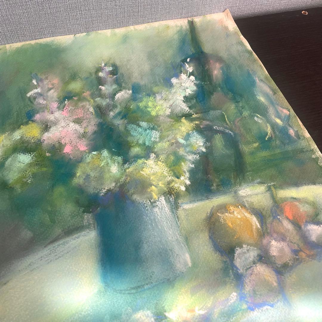 パステル画/色褪せない花束の贈り物/癒し/ヒーリング/パワースポット/ビバーナム