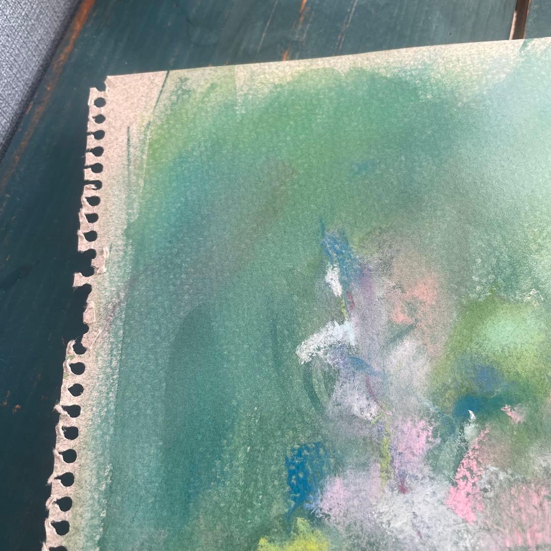 パステル画/色褪せない花束の贈り物/癒し/ヒーリング/パワースポット/ビバーナム