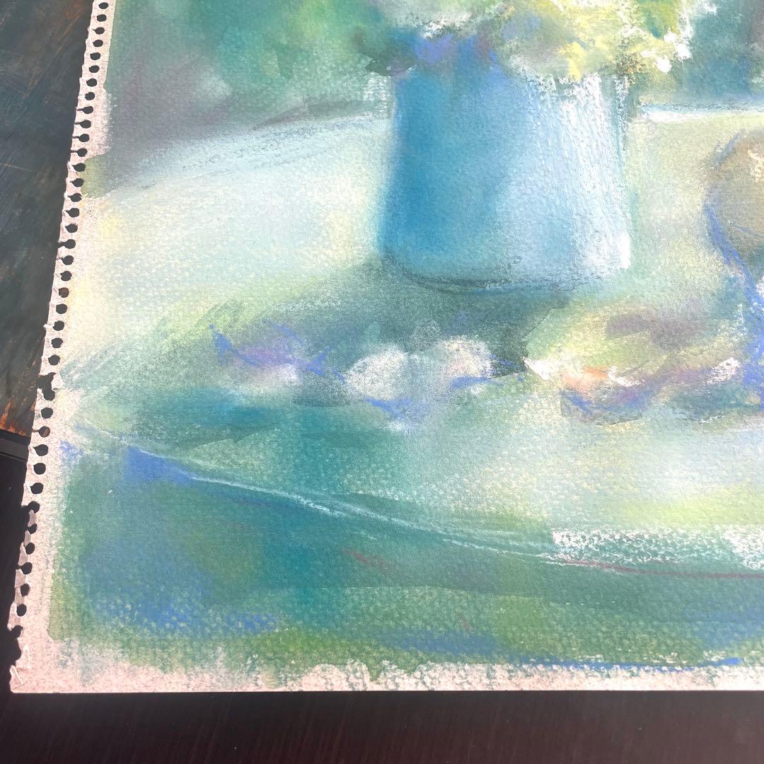 パステル画/色褪せない花束の贈り物/癒し/ヒーリング/パワースポット/ビバーナム