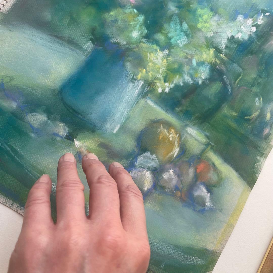 パステル画/色褪せない花束の贈り物/癒し/ヒーリング/パワースポット/ビバーナム