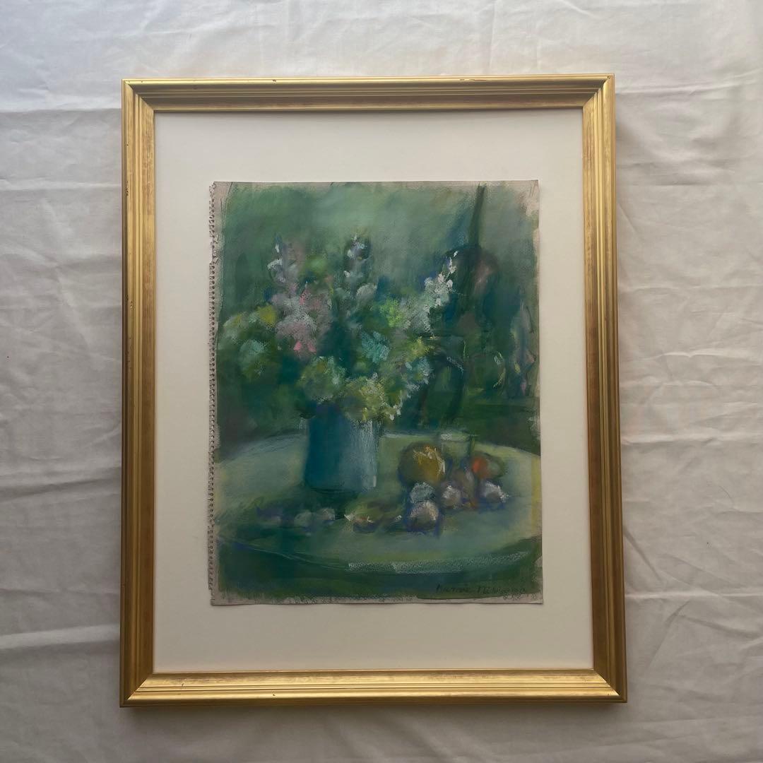 パステル画/色褪せない花束の贈り物/癒し/ヒーリング/パワースポット/ビバーナム