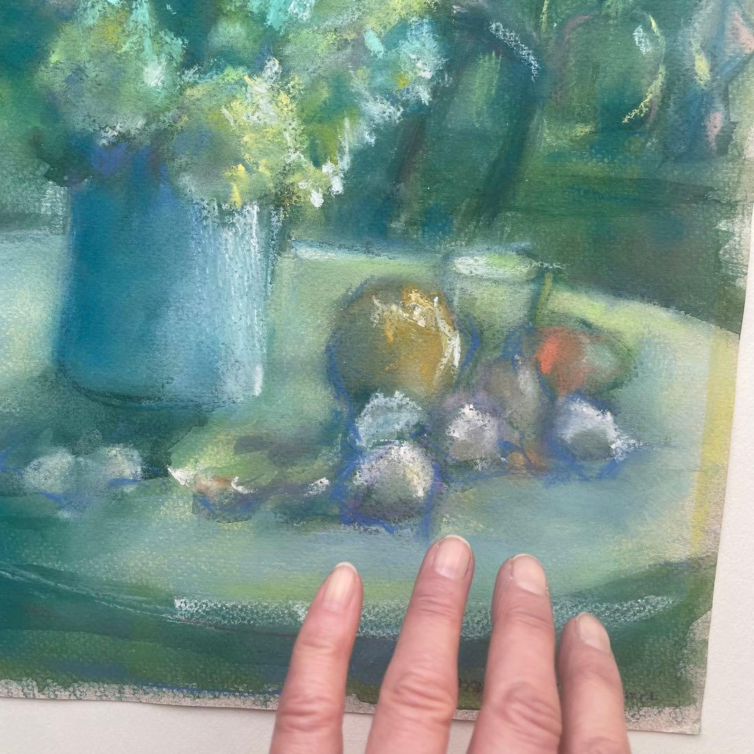 パステル画/色褪せない花束の贈り物/癒し/ヒーリング/パワースポット/ビバーナム