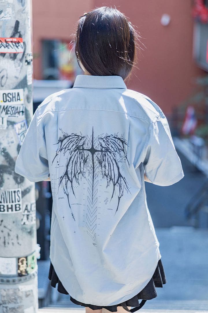 青木陽菜×Am10:24×GEKIROCK CLOTHING シャツ　XL