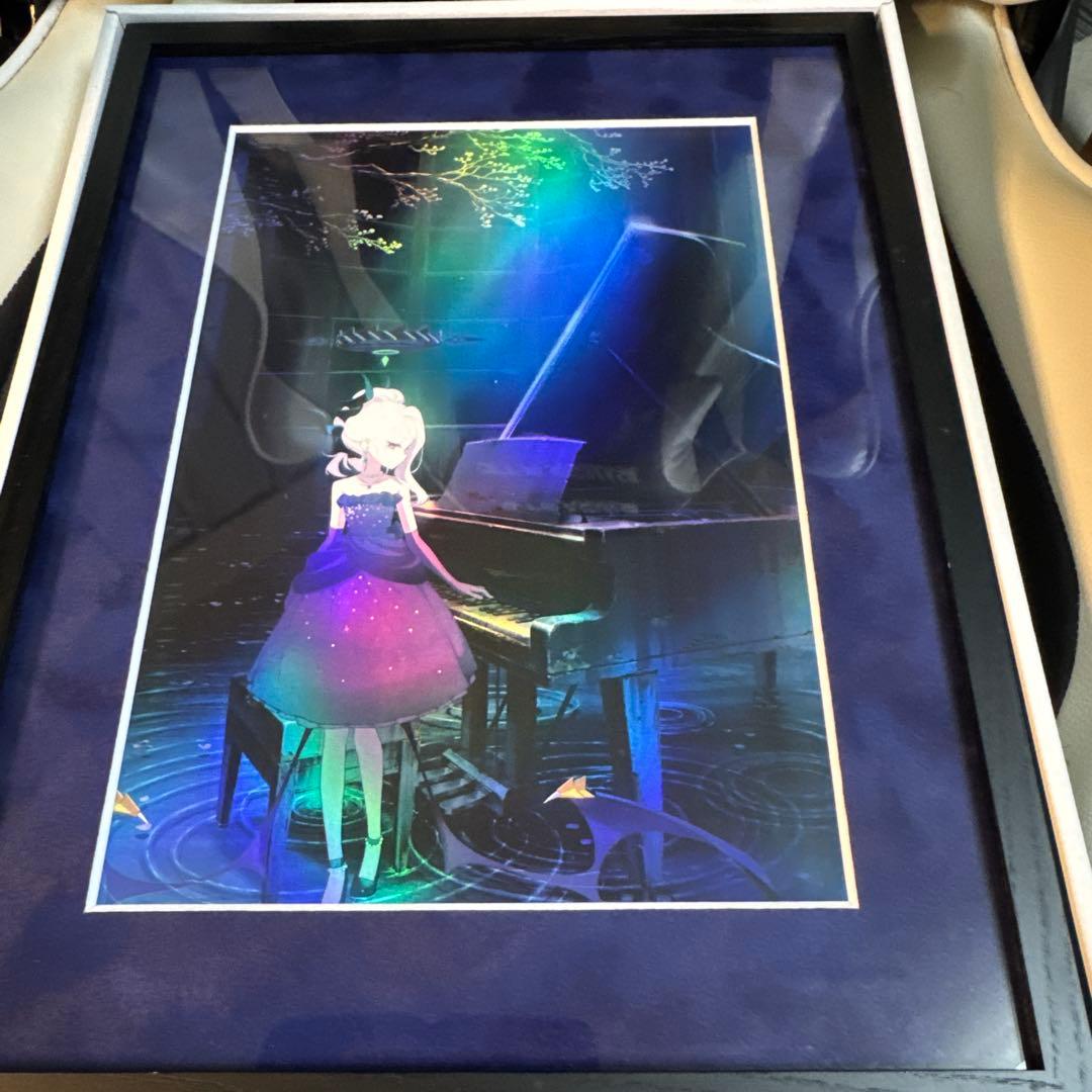 ブルーアーカイブ　額装イラスト　陽ひらく彼女たちの小夜曲