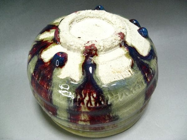 #加藤五山 #五山窯 #辰砂釉 #茶碗 #大迫力 #共箱 #茶道具 #逸品