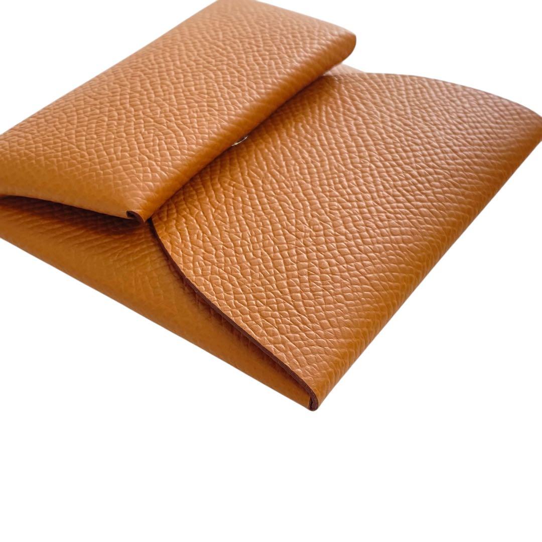【未使用】HERMES エルメス バスティア ケース W刻 ゴールド