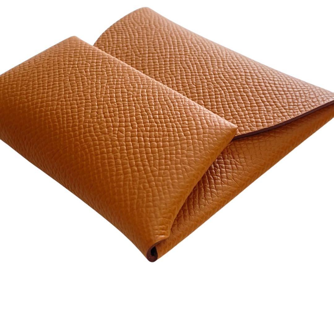 【未使用】HERMES エルメス バスティア ケース W刻 ゴールド