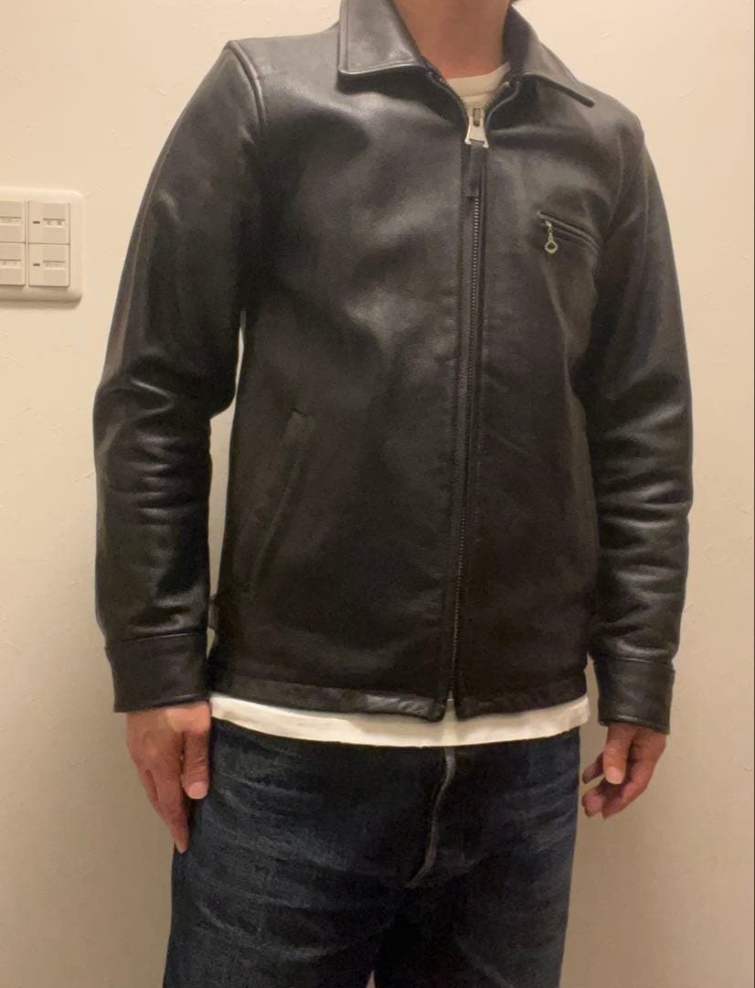 シングルライダースレザージャケット 本革 CowLeather