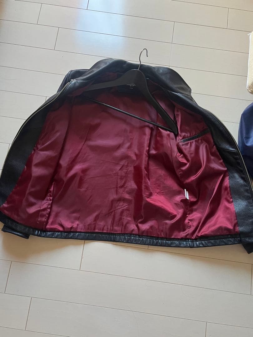 シングルライダースレザージャケット 本革 CowLeather