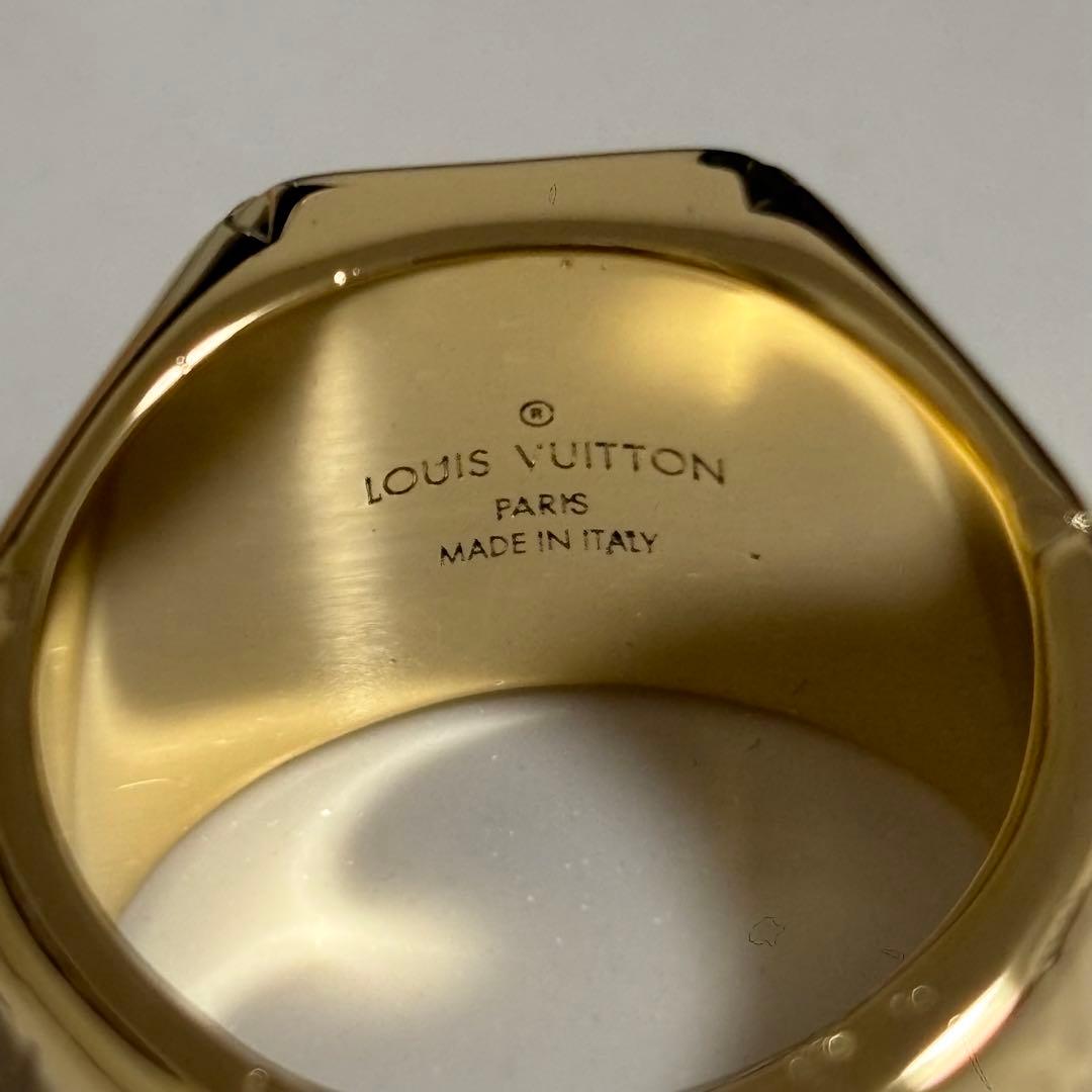 LOUIS VUITTON シグネットリング　極美品　モノグラム　21号　刻印L