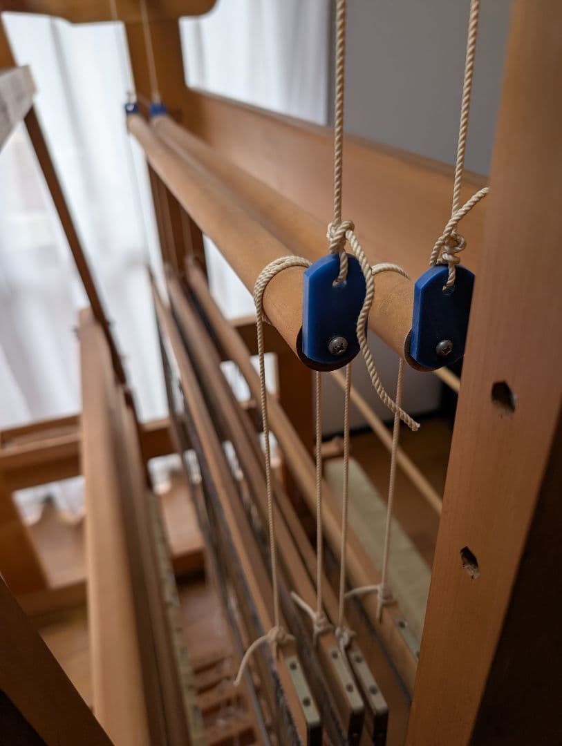 【jmwag＆d】 藤倉紡織機TT90（旧型）4枚綜絖6本踏み木/筬・綜絖