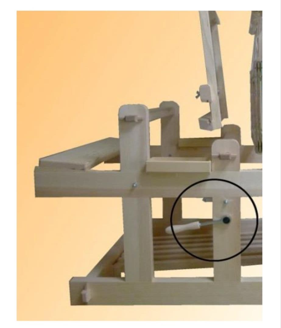 【jmwag＆d】 藤倉紡織機TT90（旧型）4枚綜絖6本踏み木/筬・綜絖