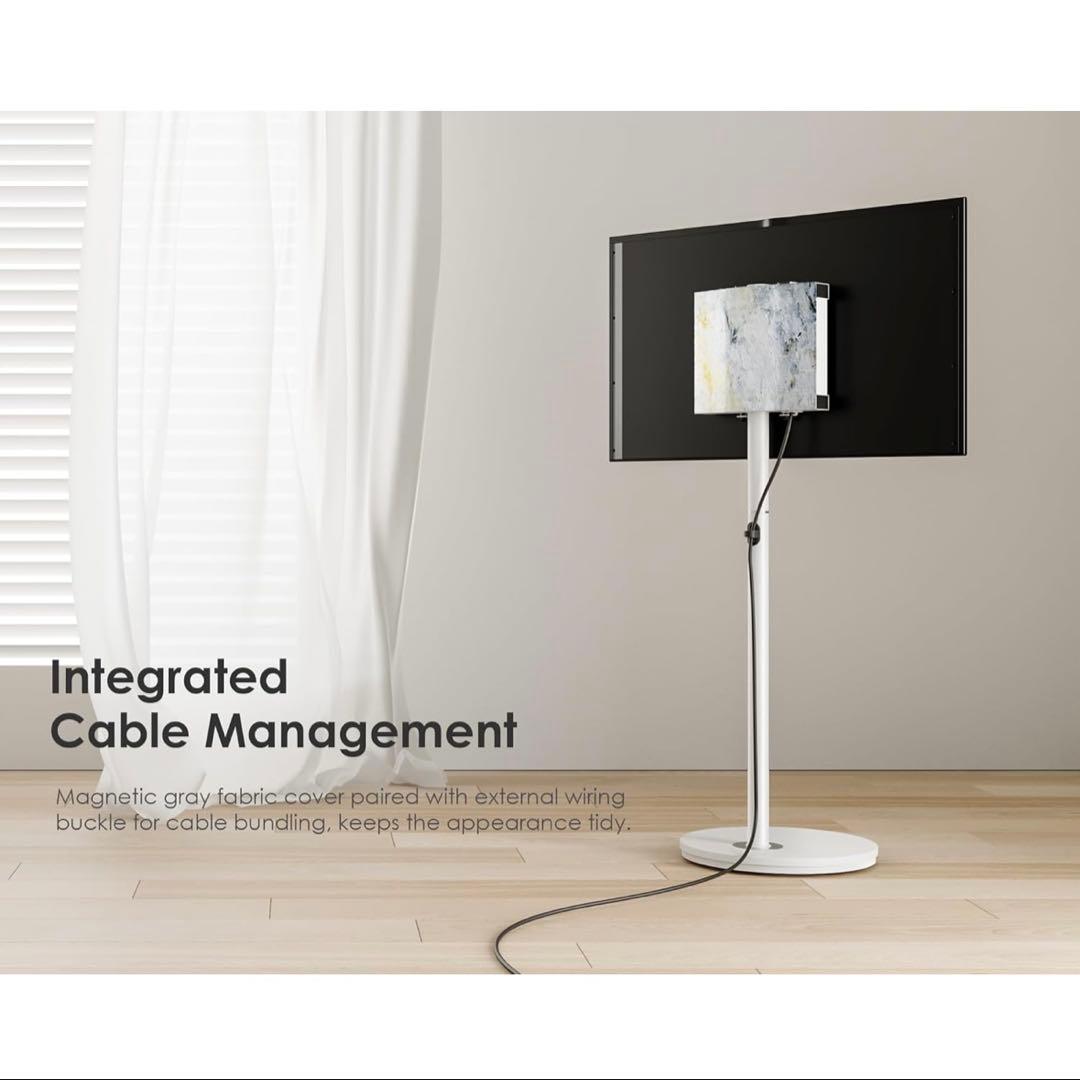 FITUEYES DESIGN テレビスタンド 24～48インチ対応 ホワイト