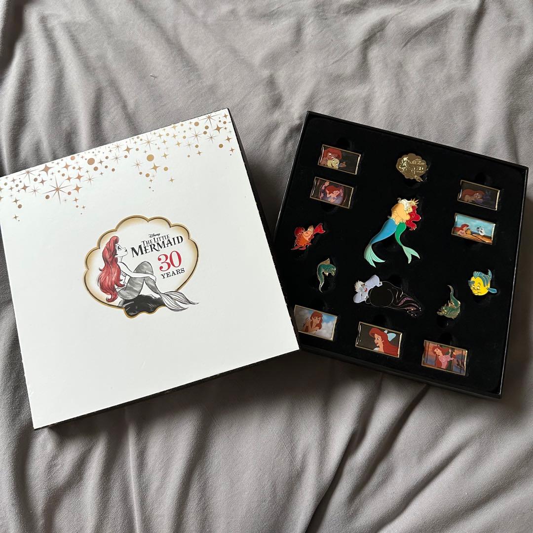 ディズニー　アリエル　ピンバッジセット30周年アニバーサリー