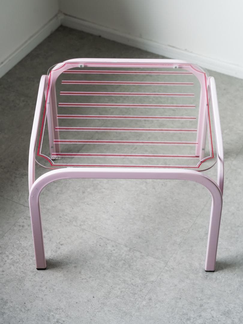 80-90's ポストモダン アイアン ガラステーブル レトロポップ