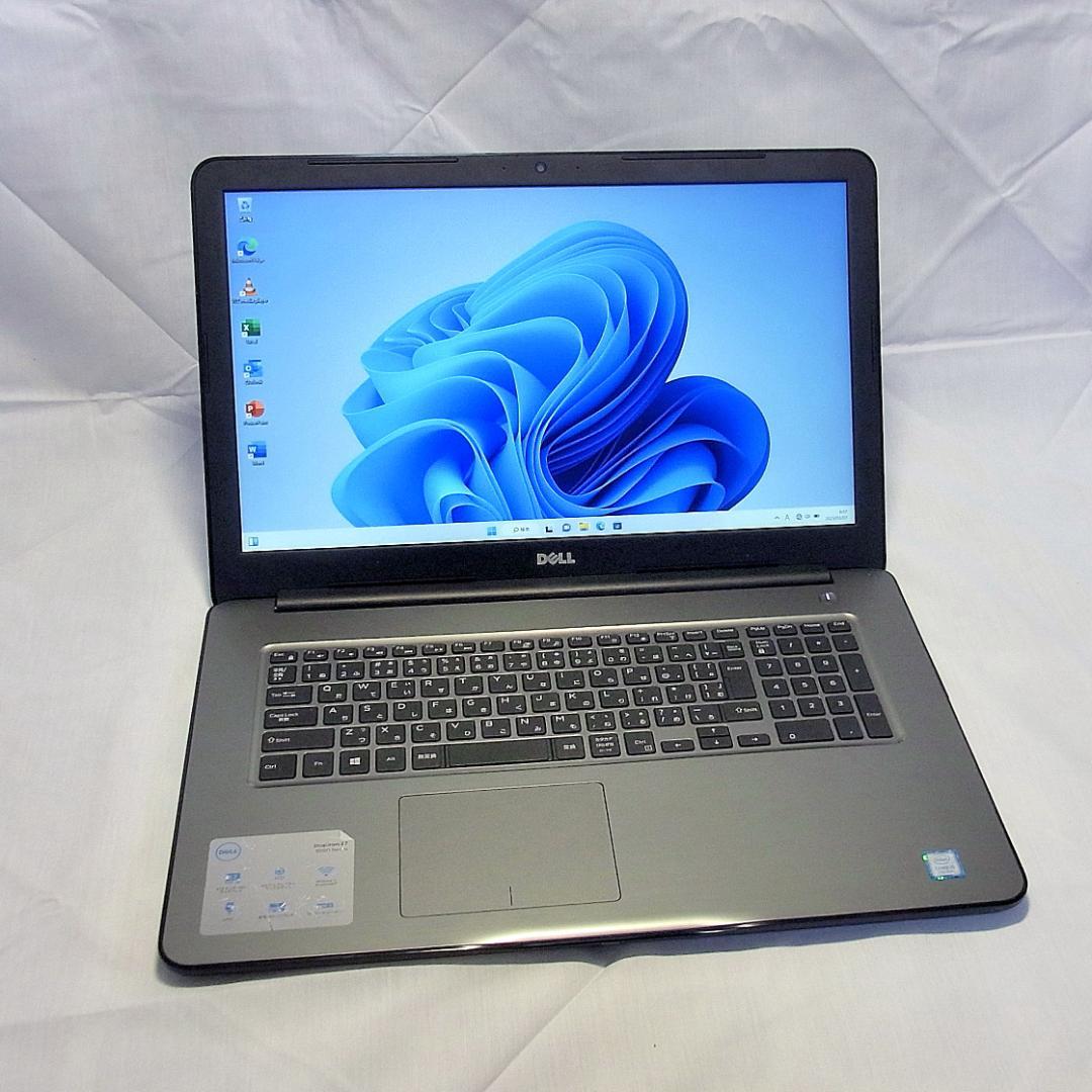 【メモリ16GBに増設済】17型デルノートパソコン／第7世代／i7／SSD