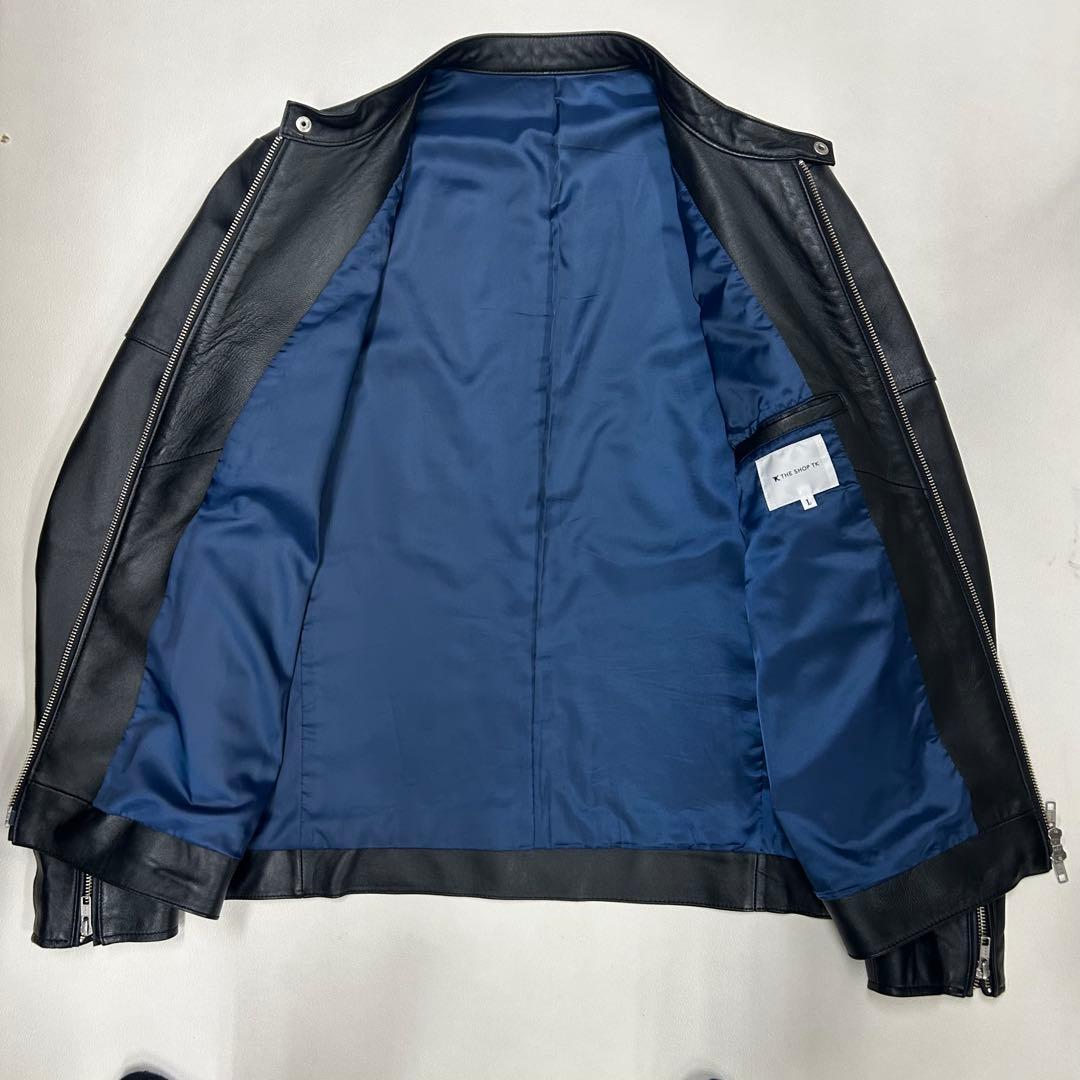 羊革　シングルライダース　黒　THE SHOP TK ラムレザージャケット