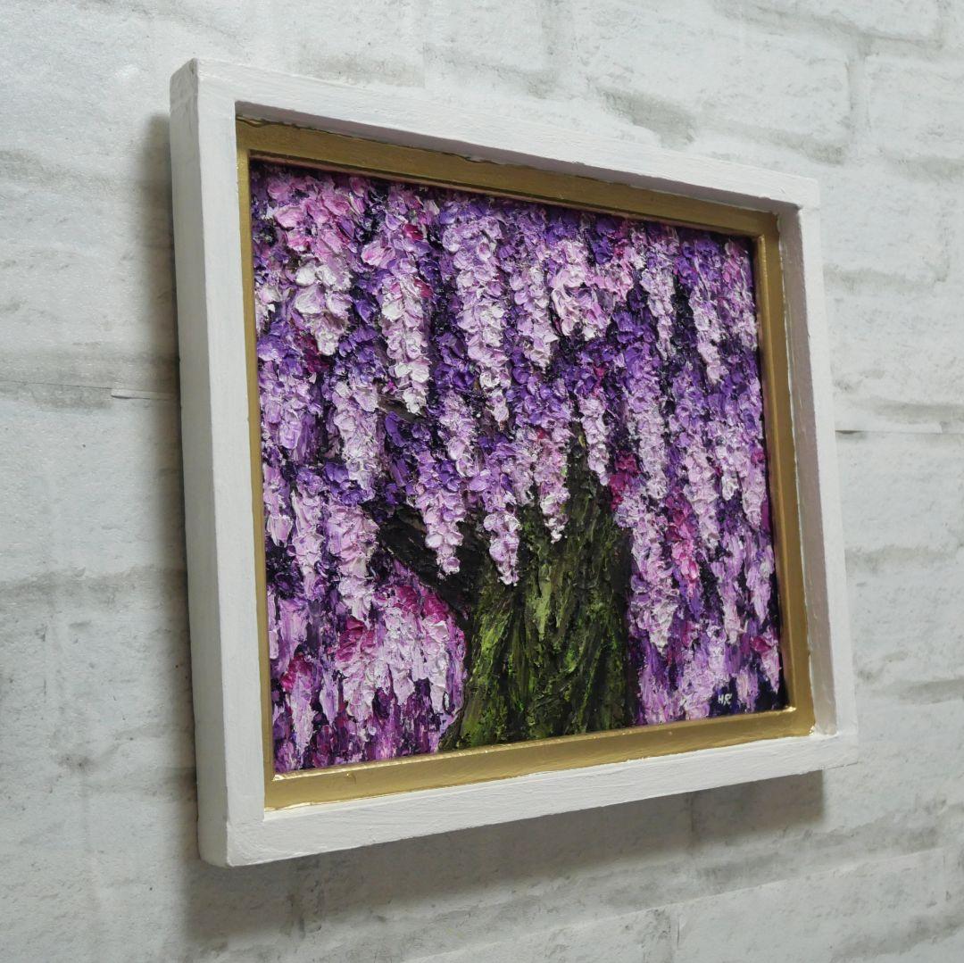 油絵 油彩 油彩画 絵 絵画 【藤】