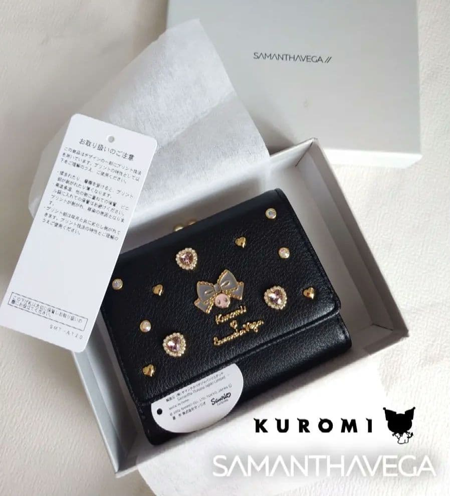 【新品未使用】サマンサベガ クロミコレクション ビジュー折財布 完全販売終了品