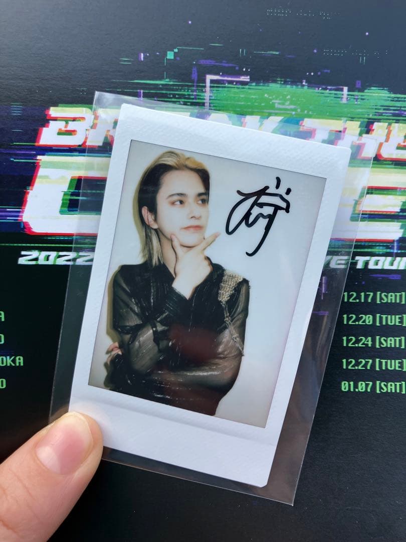 INI 松田迅 直筆サイン入りチェキ