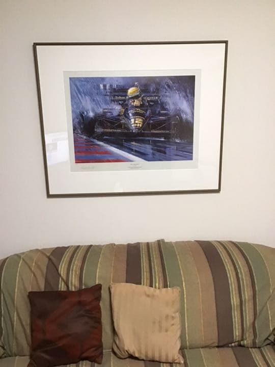 アイルトン セナ　リトグラフ