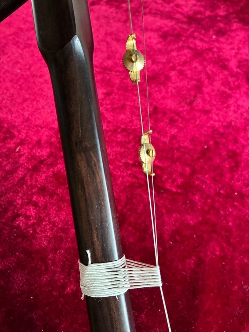 格安二胡★上級黒檀★古月琴坊・黄建洪製作★十年保証★二胡必需品セット