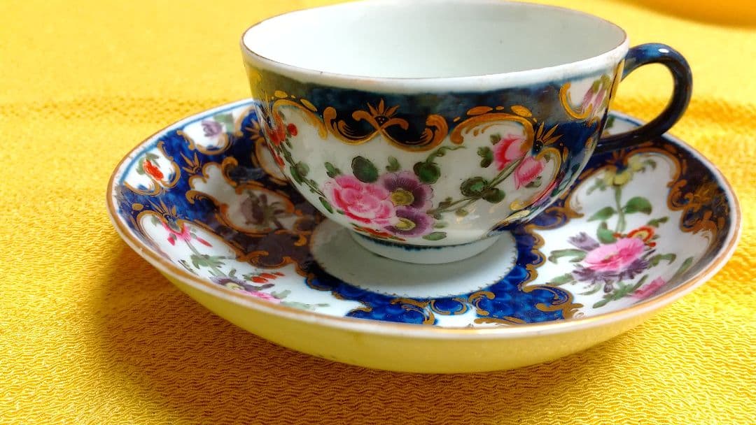 初期 WORCESTER Cup&Saucer(1775年頃)