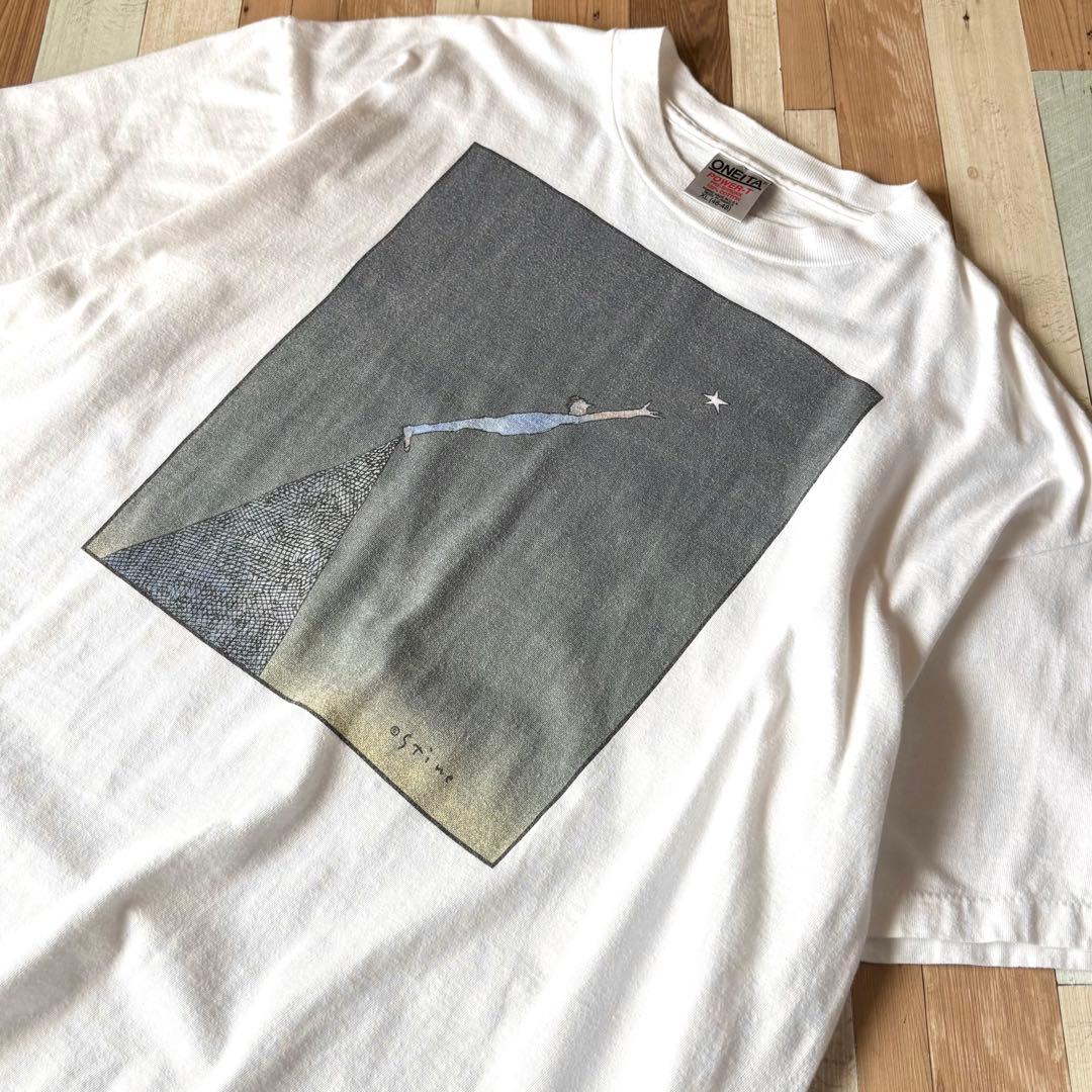【XL】90s Richard Stine アートプリントTシャツ ONEITA