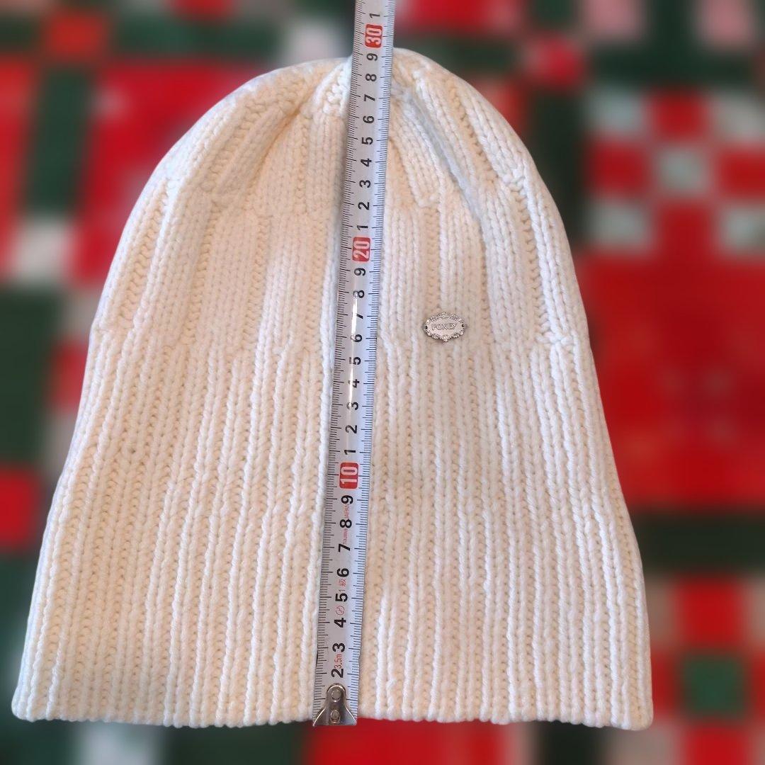 FOXEY ホワイト ニットビーニー