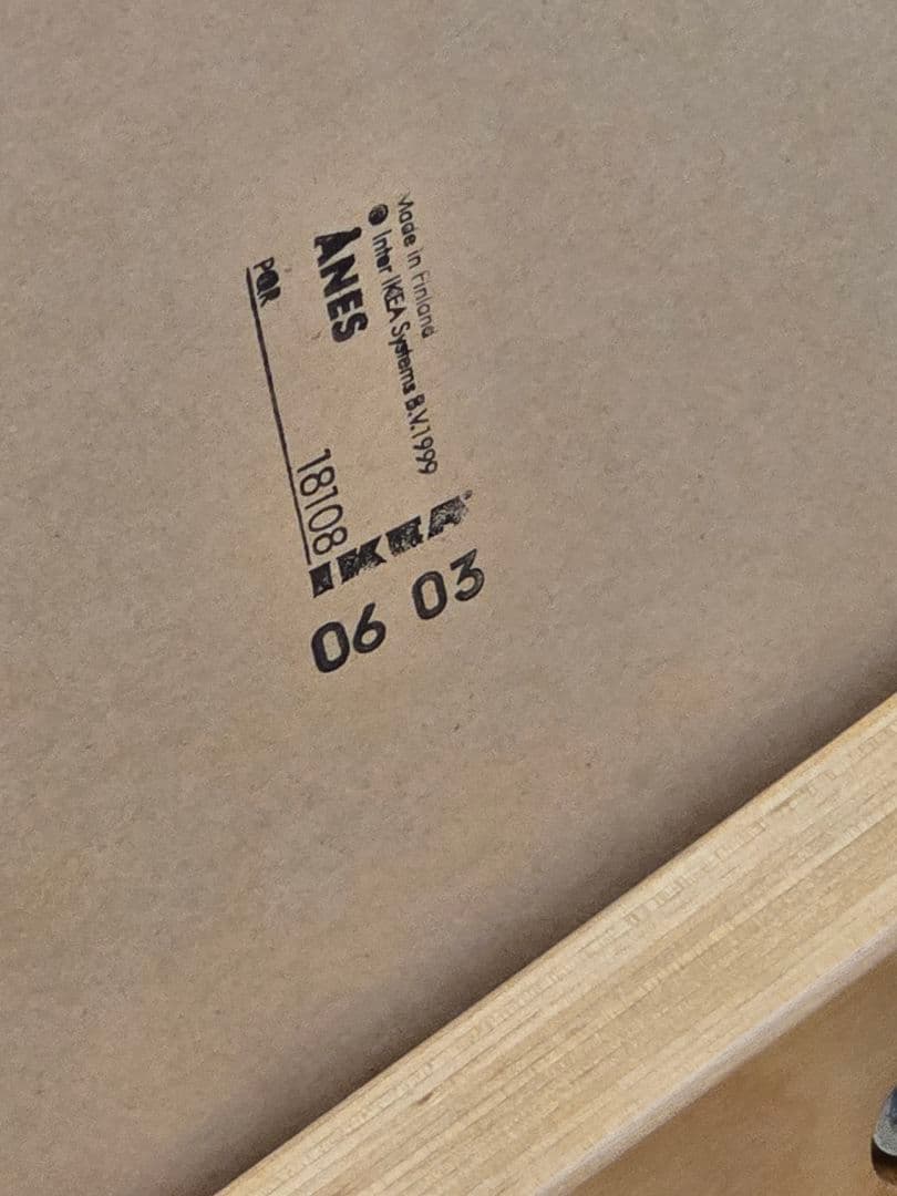 イケア Vintage Ikea ÅNES white サイドテーブル