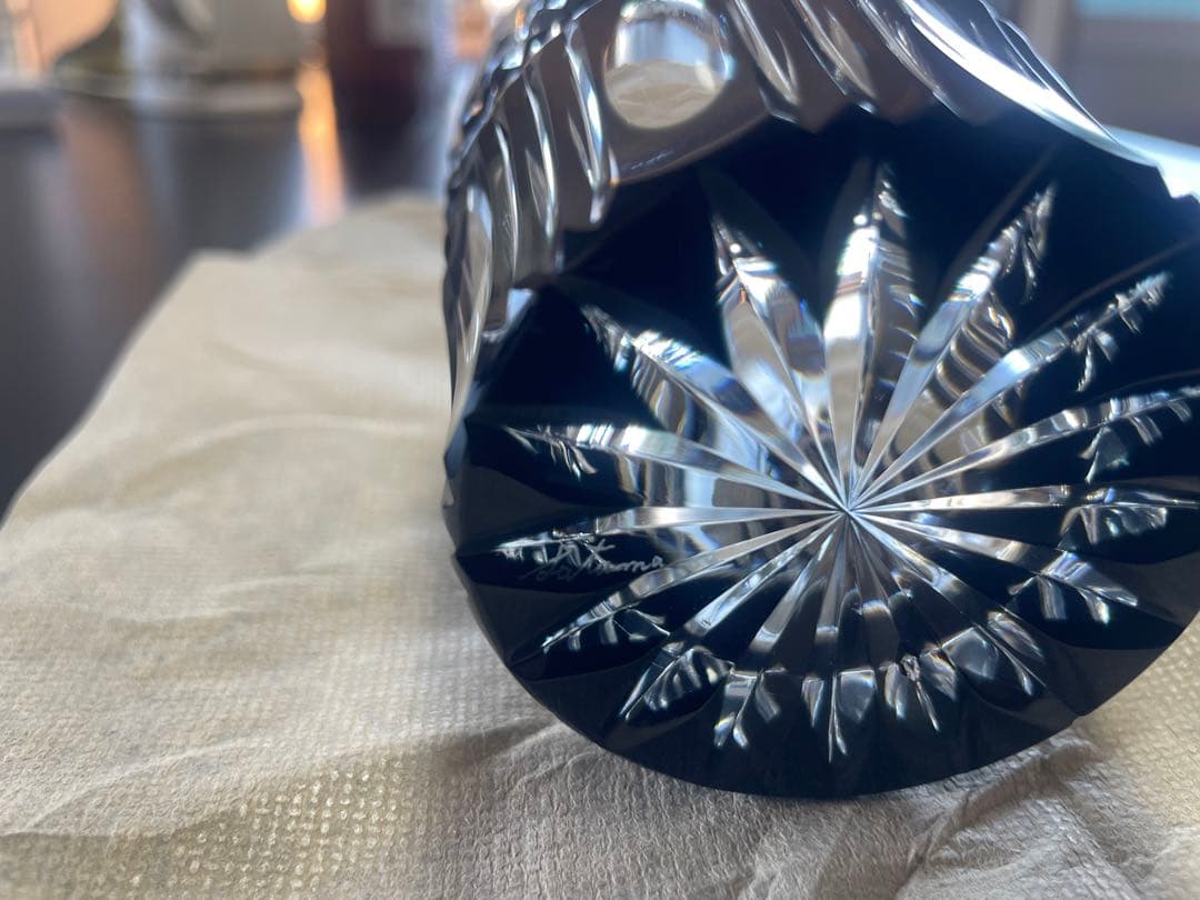 ⭐︎薩摩黒切子⭐︎オールド